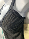 Gottex Women's Black Sheer Pleasure Tankini Swim Top Swimsuit Pull-On Size 34D