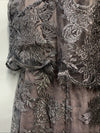 Adrianna Papell Women's Embroidered Pop Over Mob Dress Formal Wedding Size 12