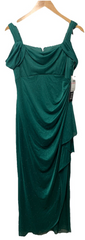 Alex Evenings Long Cold Shoulder Dress Mother of the Bride Dress Wedding SZ 10P