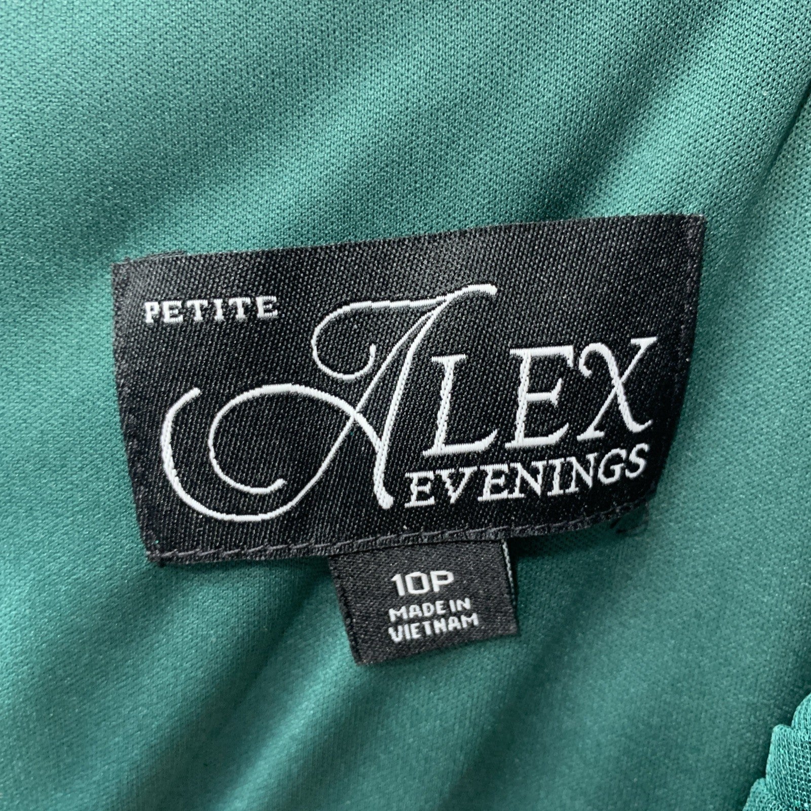 Alex Evenings Long Cold Shoulder Dress Mother of the Bride Dress Wedding SZ 10P
