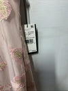 Adrianna Papell Women's Floral Embroidery Sheath Dress Party Size 4 Rose Gold