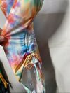 Hobie Women's Side Shirred One Piece Swimsuit One Piece Swimsuit Tie-Dye Size M