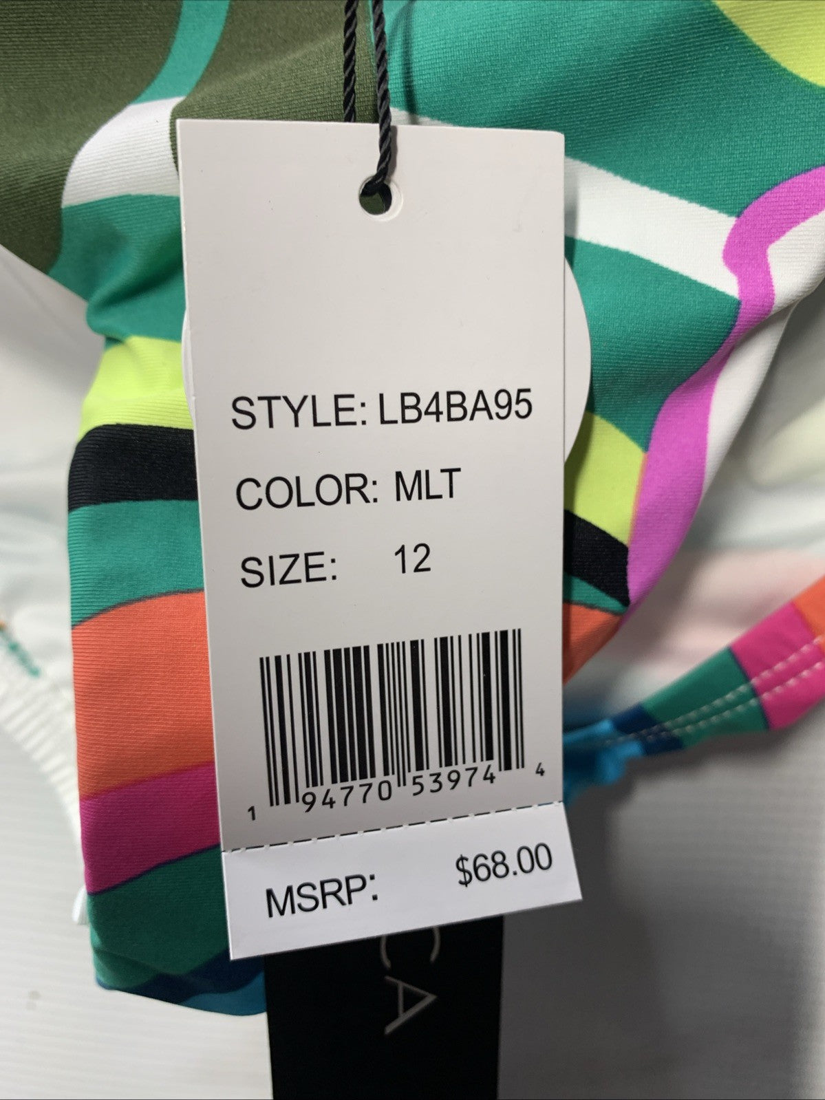 La Blanca Women Island Goddess Shirred Band Hipster Bikini Bottom Multi Size 12