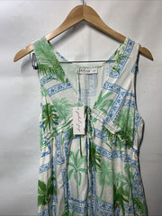 Petal & Pup Women's Rhiannon Maxi Dress Sleeveless Deep V-Neck Front Tie Medium
