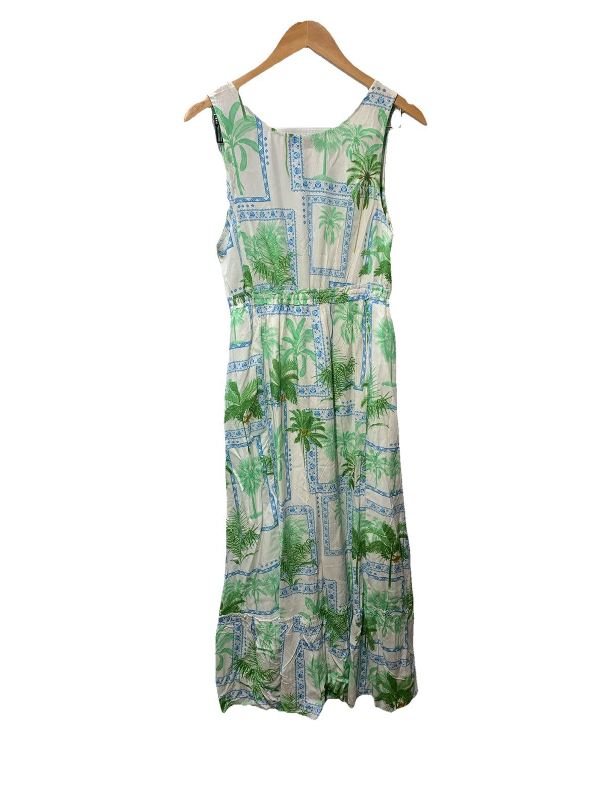 Petal & Pup Women's Rhiannon Maxi Dress Sleeveless Deep V-Neck Front Tie Medium