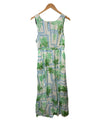 Petal & Pup Women's Rhiannon Maxi Dress Sleeveless Deep V-Neck Front Tie Medium