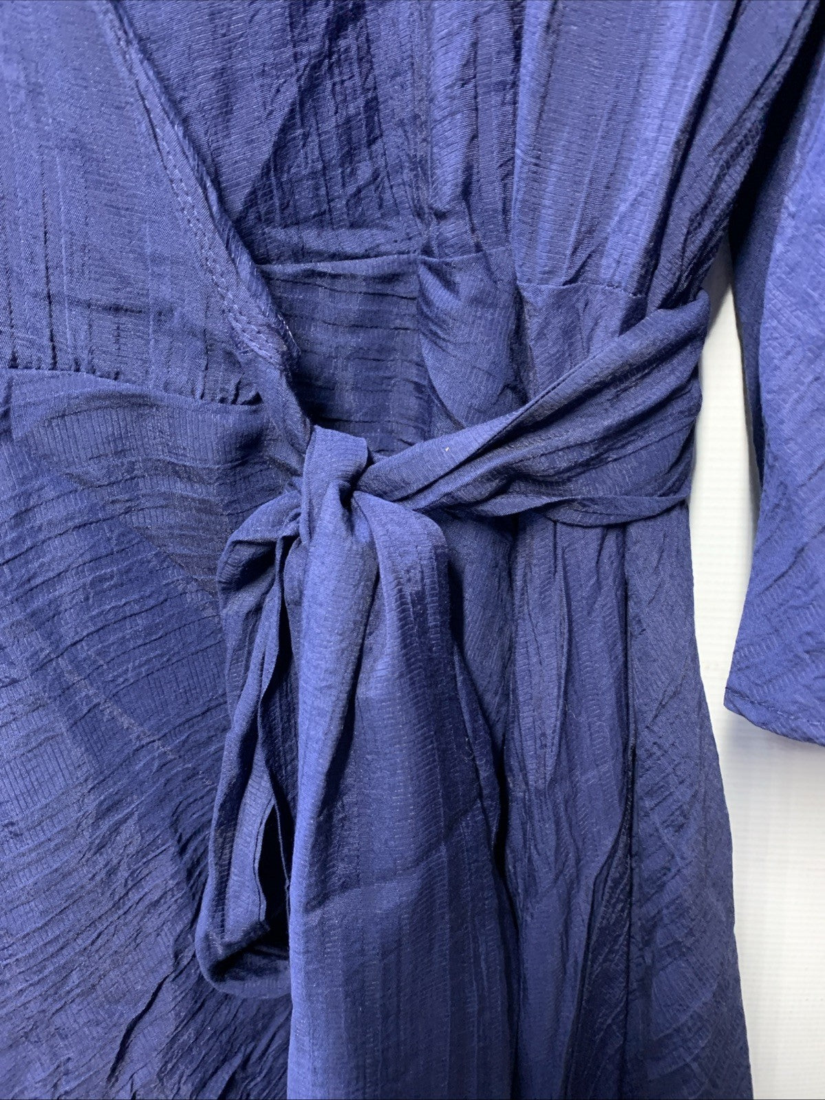 City Chic Kira Maxi Dress Wrap V-neckline Navy Blue 3/4