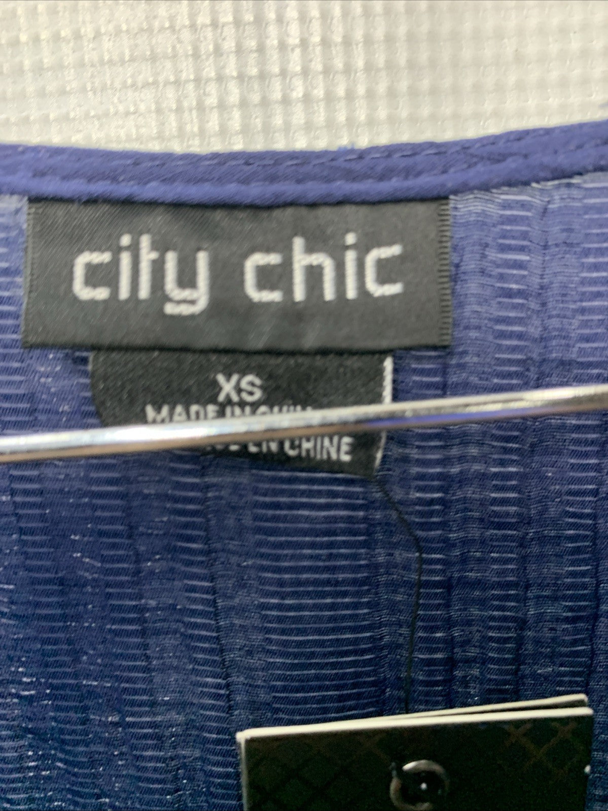 City Chic Kira Maxi Dress Wrap V-neckline Navy Blue 3/4