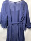 City Chic Kira Maxi Dress Wrap V-neckline Navy Blue 3/4