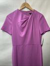 Maggy London Womens Chic Asymmetric Crew Neck Short Sleeve Below The Knee Size 6