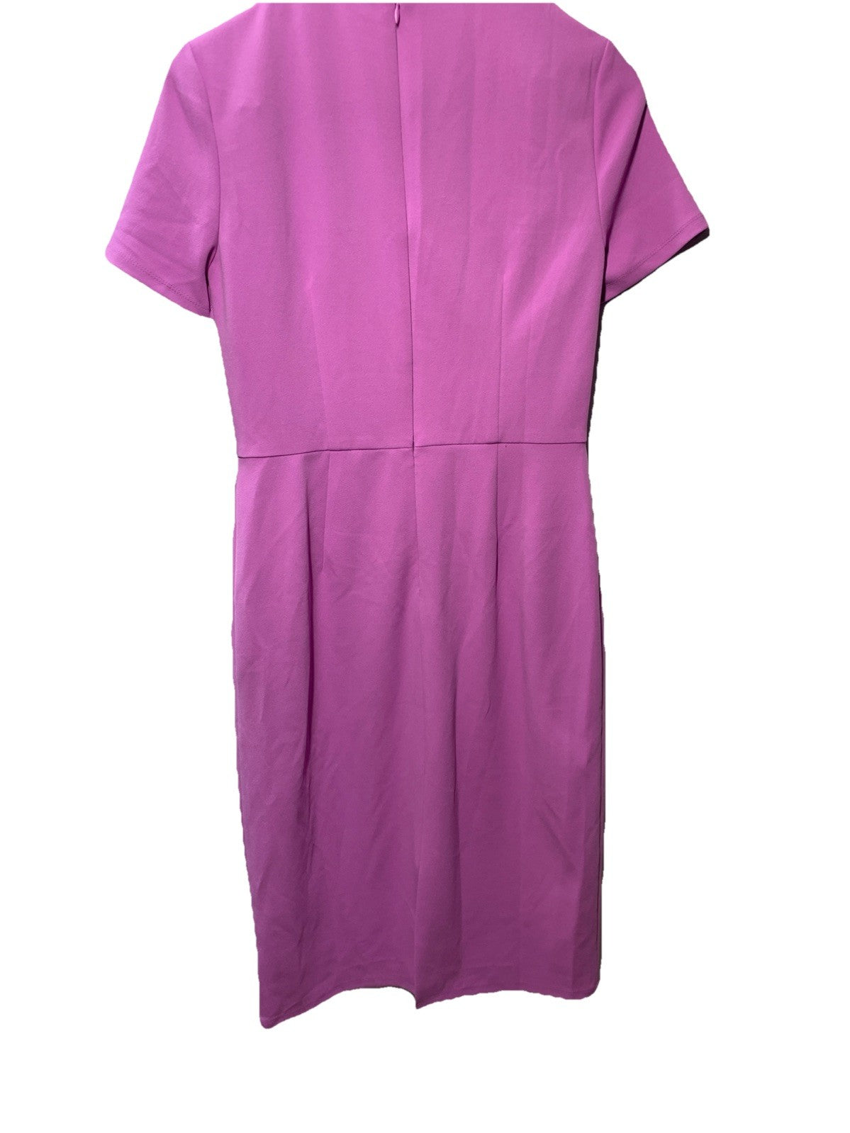 Maggy London Womens Chic Asymmetric Crew Neck Short Sleeve Below The Knee Size 6