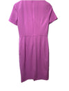 Maggy London Womens Chic Asymmetric Crew Neck Short Sleeve Below The Knee Size 6