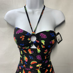 Kate Spade New York Women's Swimwear Bandeau One Piece Beach Swimsuit Size Small