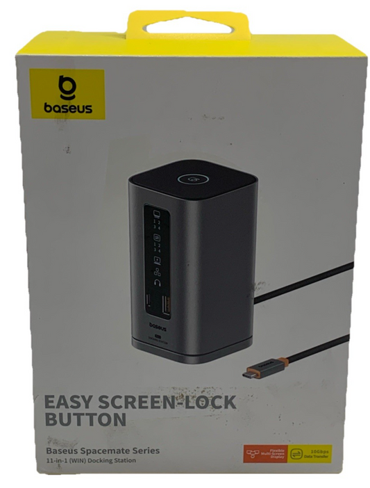 Baseus Docking Station, 11 in 1 Laptop Docking Station with 2 HDMI&DP, 3 USBA/C
