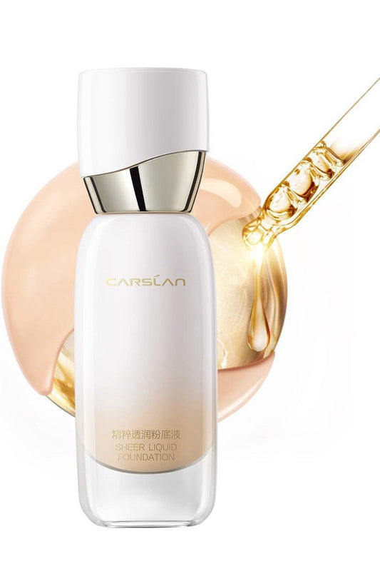 Carslan Sheer Liquid Foundation W/ Hydrating Serum 24H Lasting P02 Classic Ivory