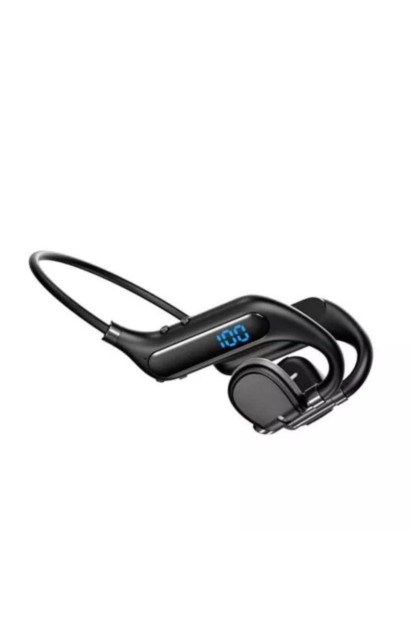Bone Conduction Headphone Bluetooth Open Ear Earphones Wireless On Ear Q10 Black