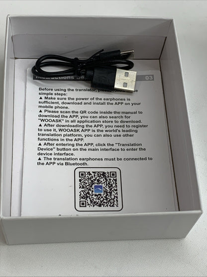 144 Languages Translation Earphone Smart Voice Translator for Travel Business