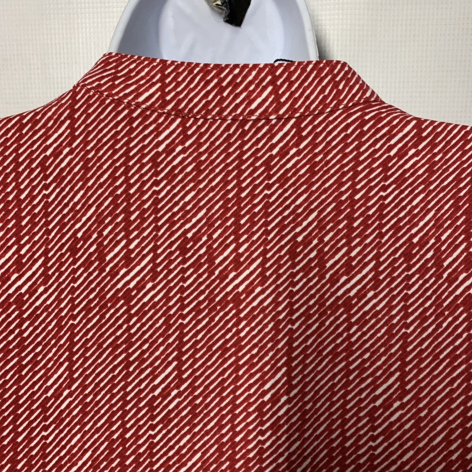 Calvin Klein Women's Crepe Relaxed Button-Down Shirt Long Sleeve Size Small