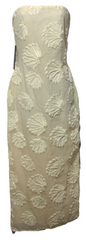 White Fox Paradise Cove Strapless Maxi Dress Cocktail Party Cream Back Zip XS