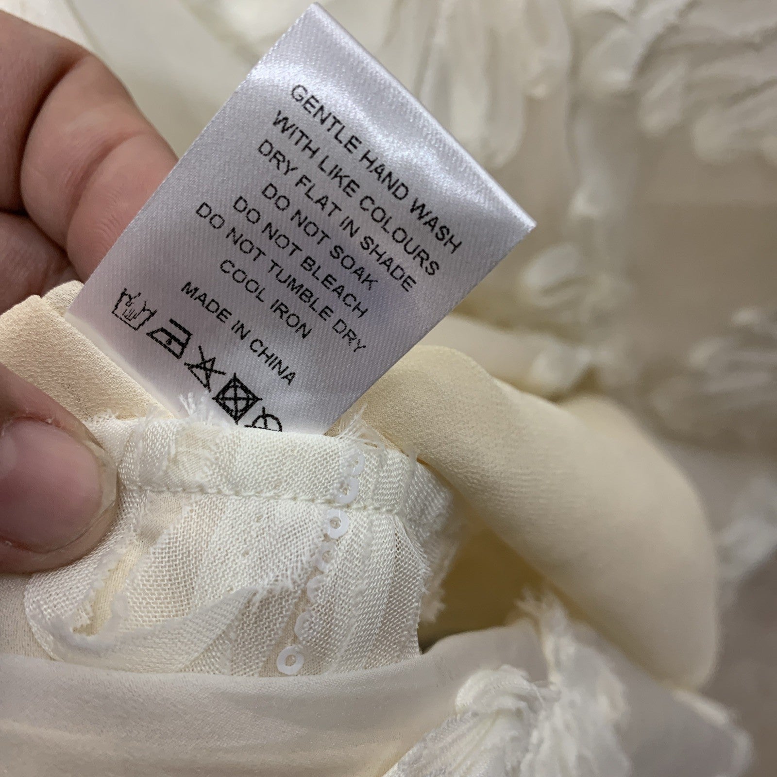 White Fox Paradise Cove Strapless Maxi Dress Cocktail Party Cream Back Zip XS