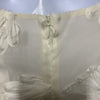 White Fox Paradise Cove Strapless Maxi Dress Cocktail Party Cream Back Zip XS