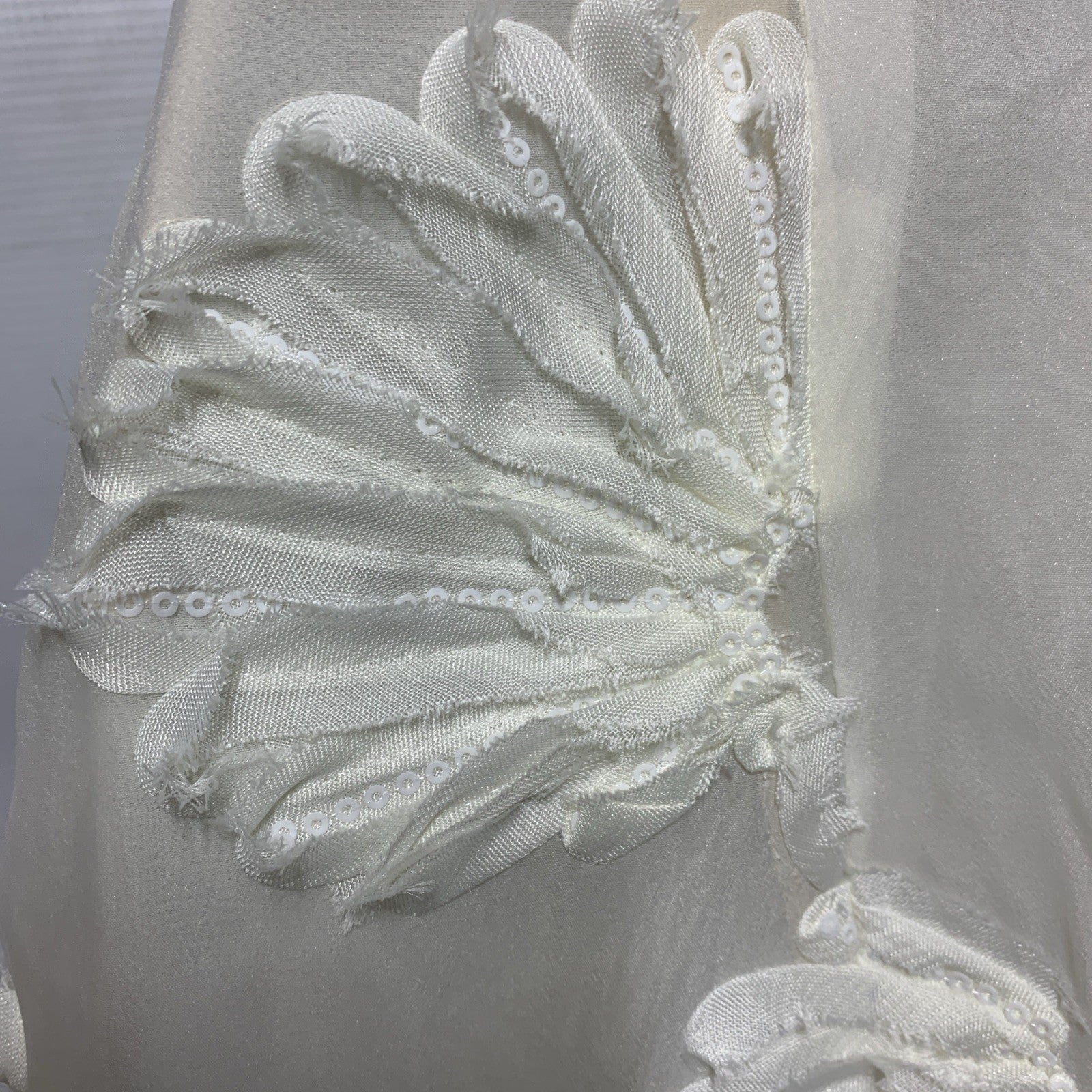 White Fox Paradise Cove Strapless Maxi Dress Cocktail Party Cream Back Zip XS