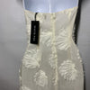 White Fox Paradise Cove Strapless Maxi Dress Cocktail Party Cream Back Zip XS