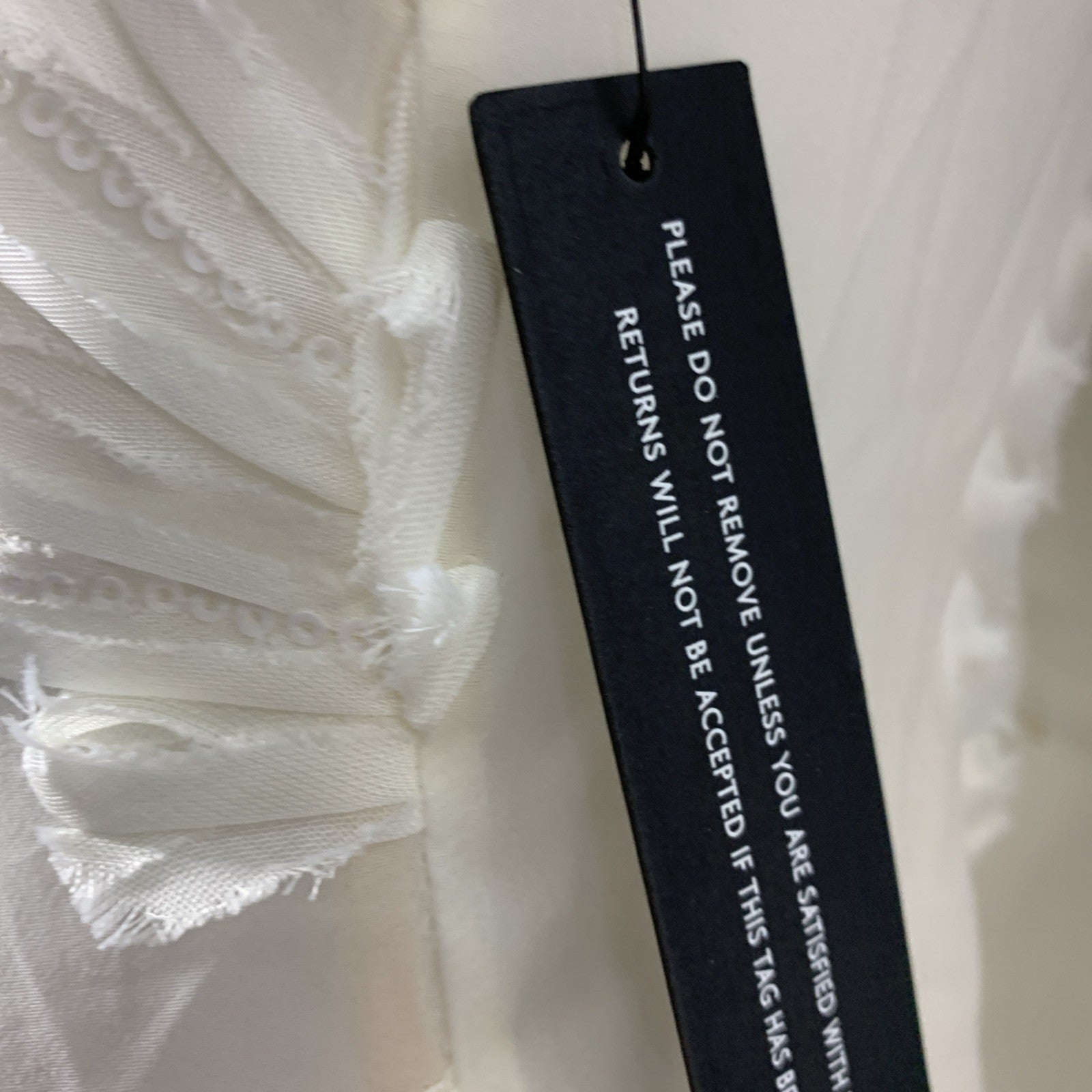 White Fox Paradise Cove Strapless Maxi Dress Cocktail Party Cream Back Zip XS