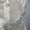 White Fox Paradise Cove Strapless Maxi Dress Cocktail Party Cream Back Zip XS