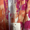 Petal + Pup Caroline Maxi Halter Dress Floral Red Orange Sleeveless Size Small