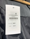 Evans Faux Fur Lightweight Coat Navy Gray Long Sleeve 00211220 with Hood 26/28