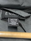 Evans Faux Fur Lightweight Coat Navy Gray Long Sleeve 00211220 with Hood 26/28