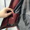 Decrum Womens Maroon Leather Jacket Real Lambskin Stylish Jacket Long Sleeve S