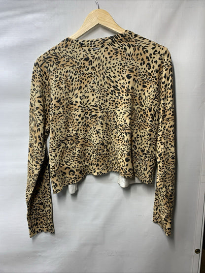 Volcom Women's Meeyoww Sweater Boxy Fitted Cardigan Size XL B0732301 Long Sleeve
