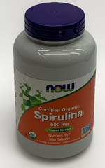 Now Foods Spirulina Certified ORGANIC 500mg 500Tabs Super Green Nutrient 5/20/28