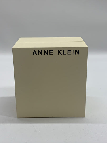 Anne Klein Women's Glitter Accented Bangle Wrist Watch and Bracelet Set Analog