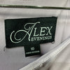 Alex Evenings Women's 3/4 Sleeve Stretch Lace Bodice Mock One Piece Gown Size 10