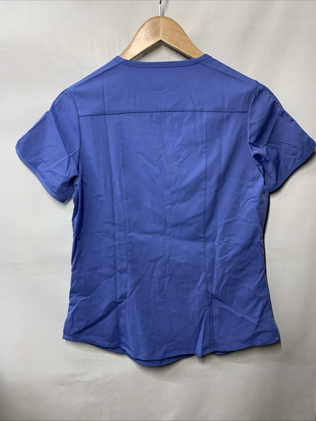 Adar Pro Scrubs for Women - Modern V-Neck Scrub Top Short Sleeve Size Small Blue