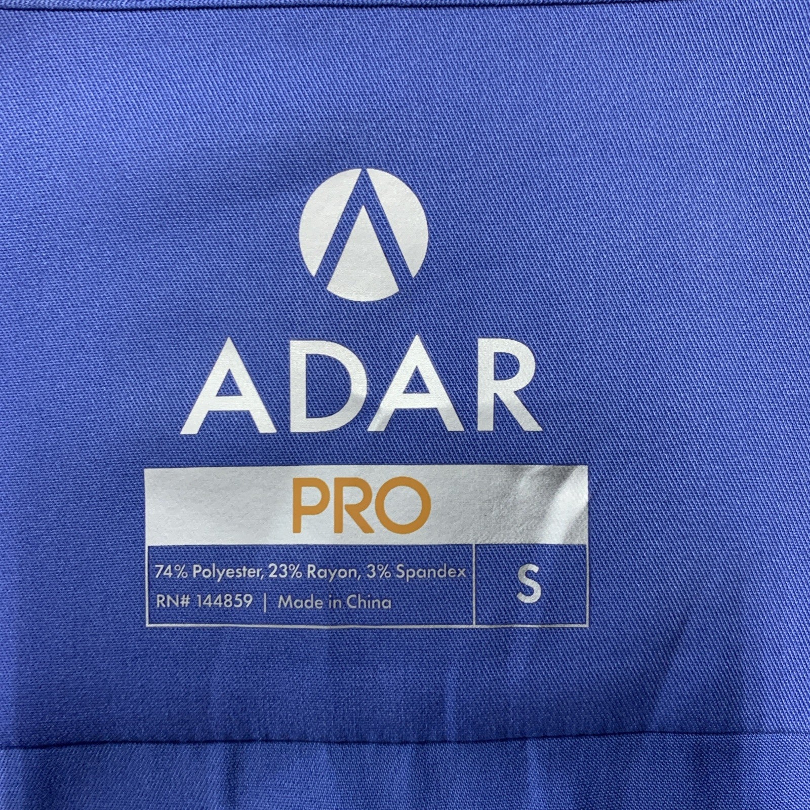 Adar Pro Scrubs for Women - Modern V-Neck Scrub Top Short Sleeve Size Small Blue