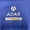 Adar Pro Scrubs for Women - Modern V-Neck Scrub Top Short Sleeve Size Small Blue
