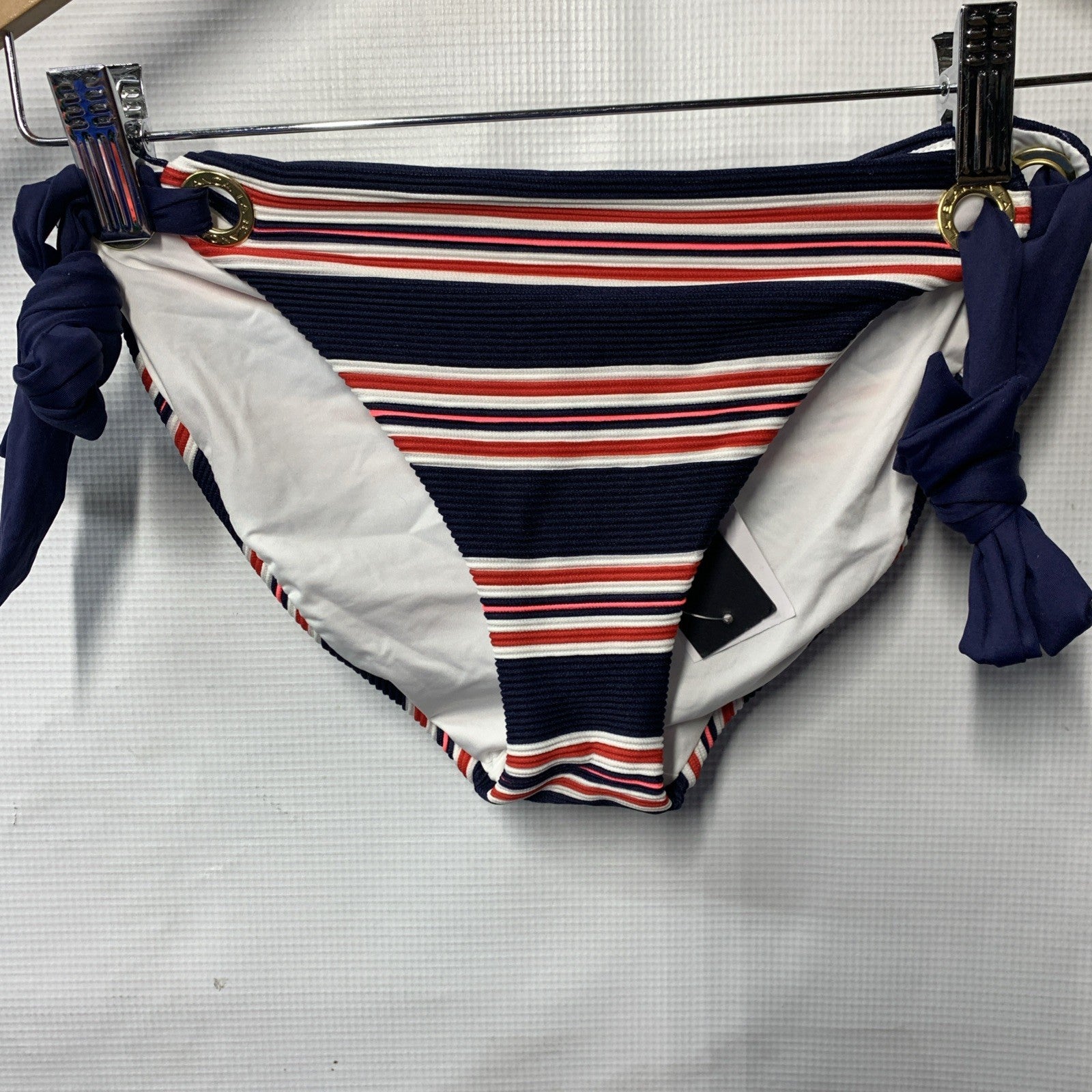 La Blanca Womens Bikini Bottom Side Tie Hipster Swimsuit Bottom Underwear Size 6