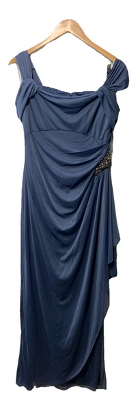 Alex Evenings Womens Long Cold Shoulder Mother of the Bride Evening Dress Size 6