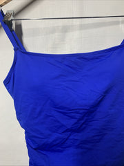 La Blanca Women's One Piece Swimsuit Island Goddess Shirred Side Bathing Size 10