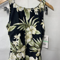 Maxine of Hollywood Women's Greenery High Neck Maillot One Piece Swimsuit Size 8