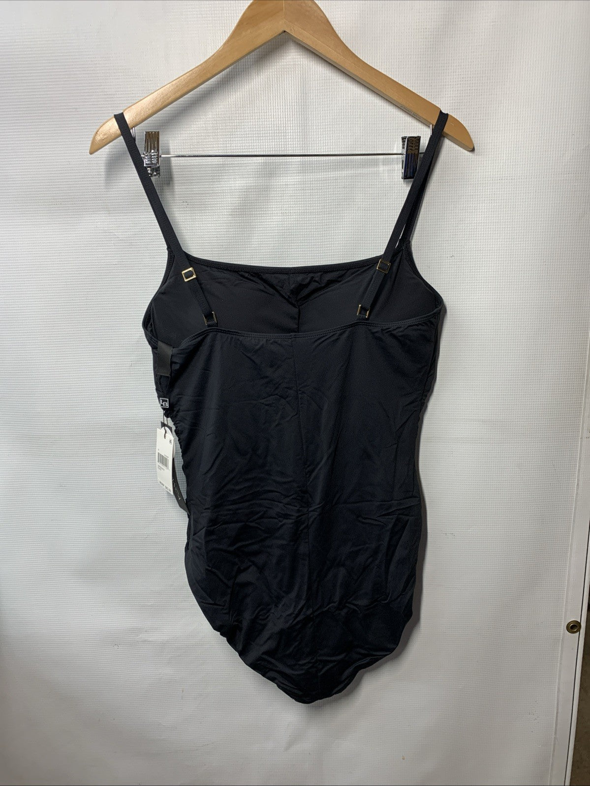 La Blanca Women's One Piece Swimsuit Island Goddess Shirred Side Bathing Size 16