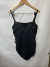 La Blanca Women's One Piece Swimsuit Island Goddess Shirred Side Bathing Size 16