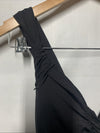 BECCA Women's Twist One Piece Swimsuit Plunge Neck Tie Back Black Size Large