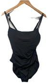 La Blanca Women's One Piece Swimsuit Island Goddess Shirred Side Bathing Size 14