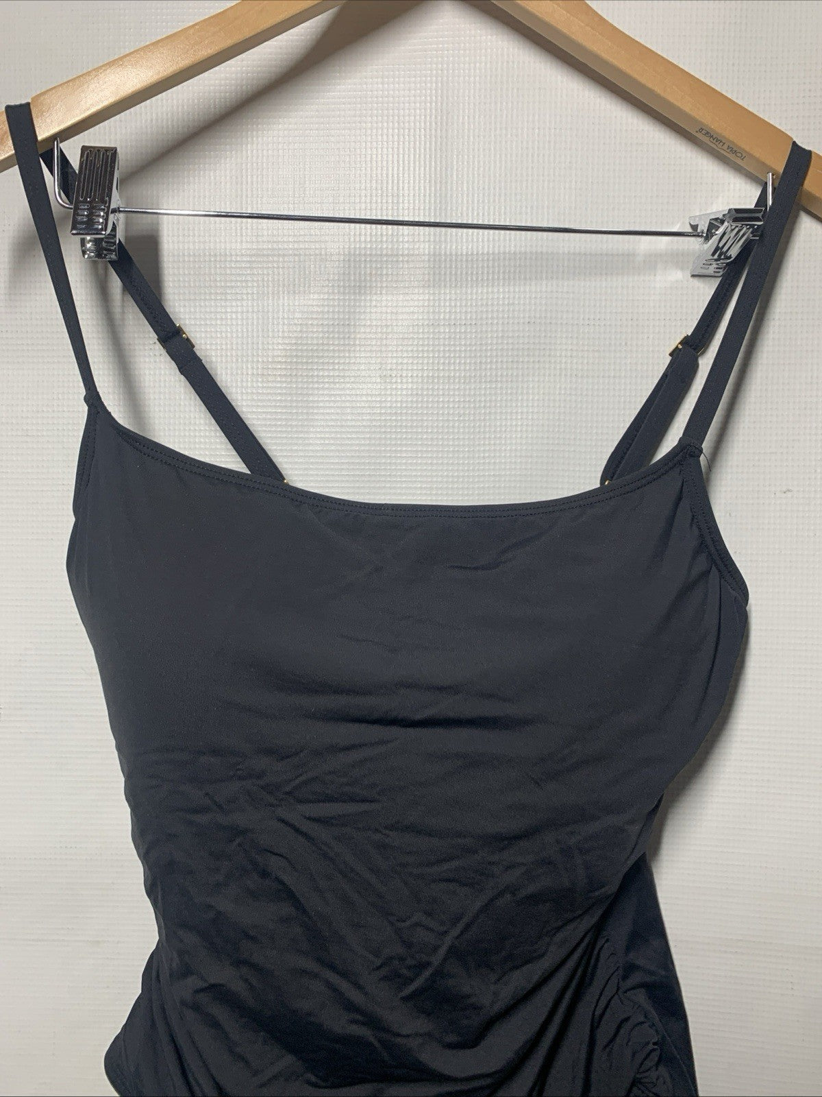 La Blanca Women's One Piece Swimsuit Island Goddess Shirred Side Bathing Size 14