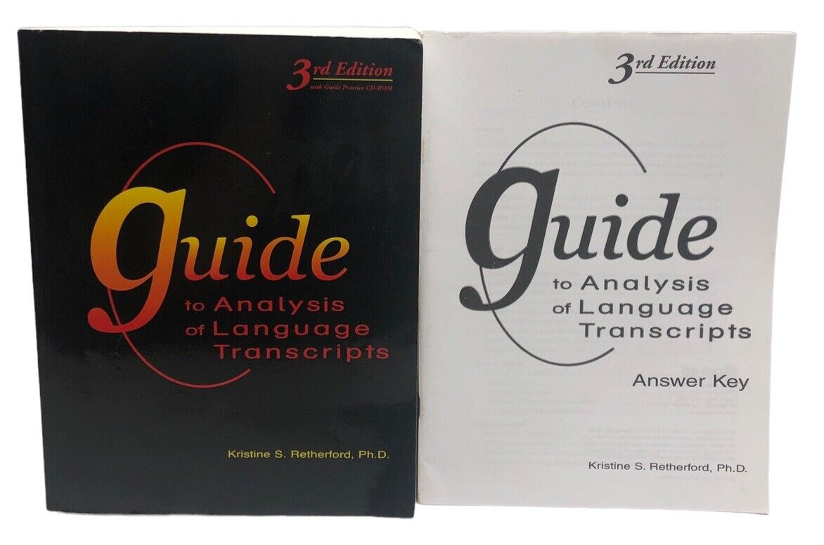Guide to Analysis of Language Transcripts 3rd Edi by Kristine S. Rethe ...